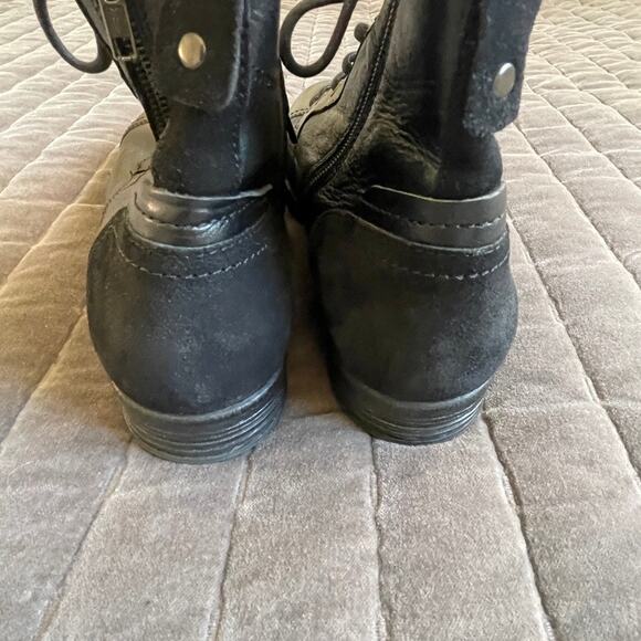Aldo Men's Black Leather Boots sz 9.5 - Picture 8 of 8